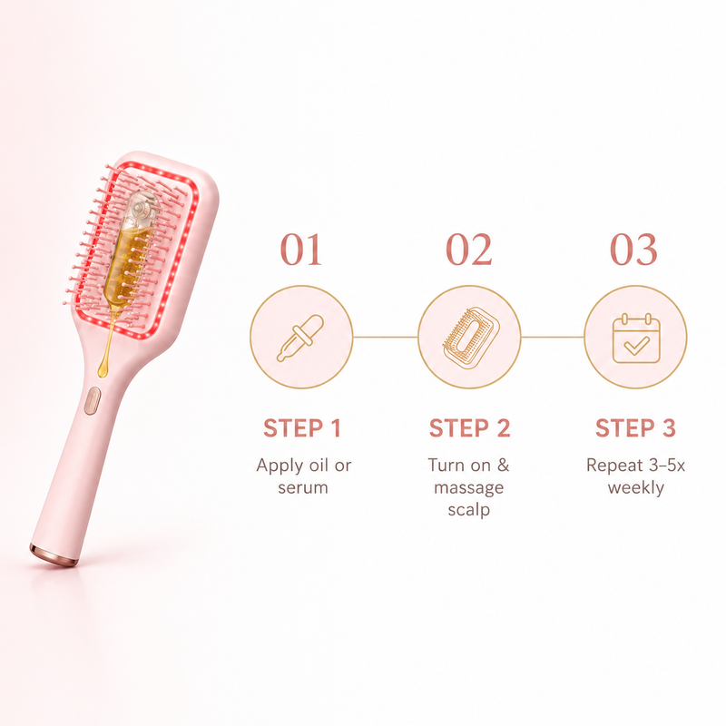 Virelux Red Light Therapy Scalp Brush