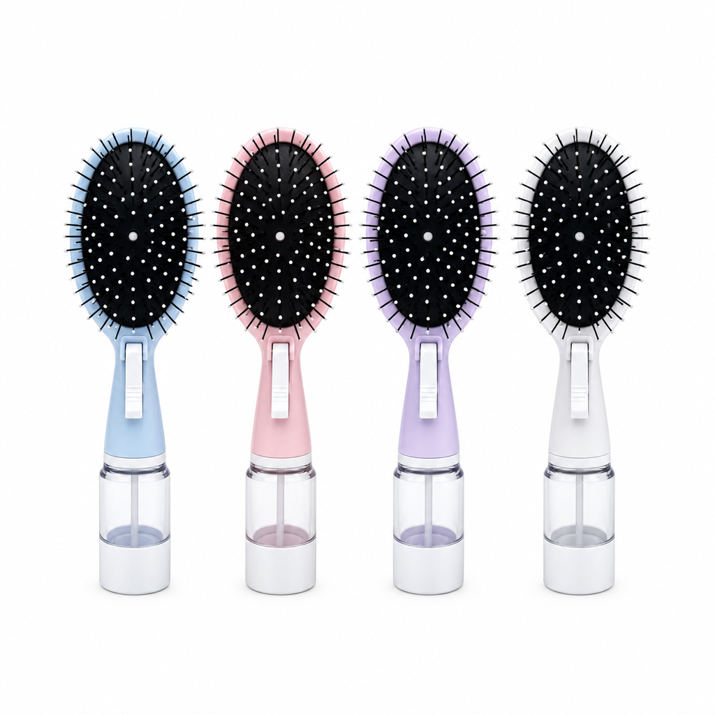 Four Virelux spray brushes together in one square image
