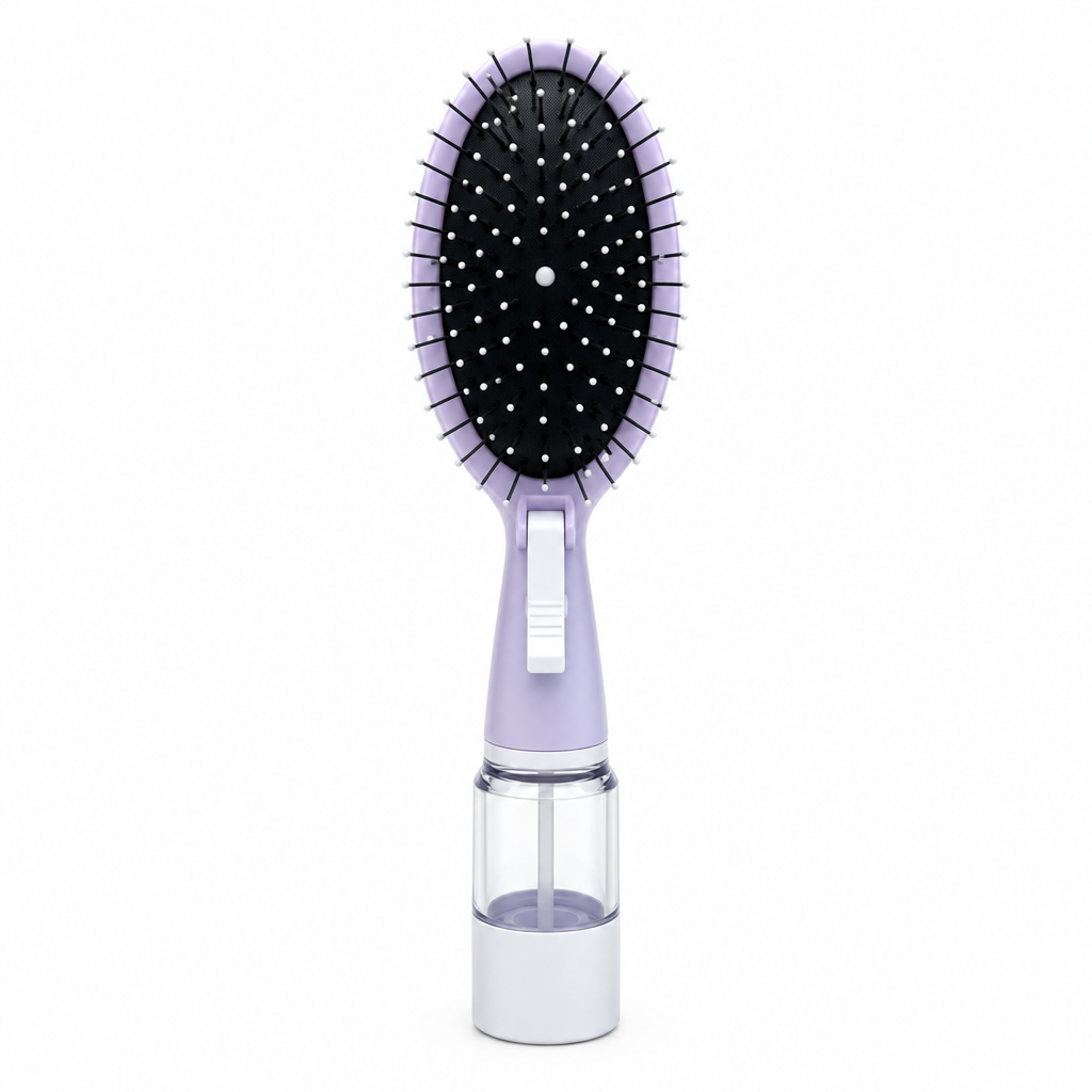 Lavender brush on a square background