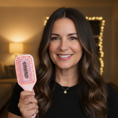 Red Light Therapy Brush Lifestyle Photo
