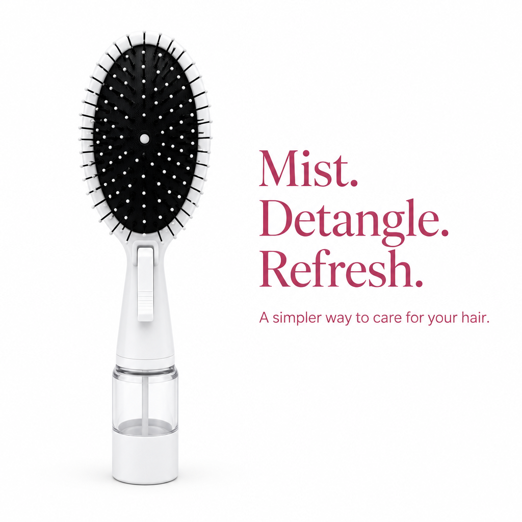 Square white-brush image with benefit text