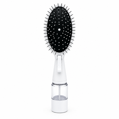 White brush on a square background